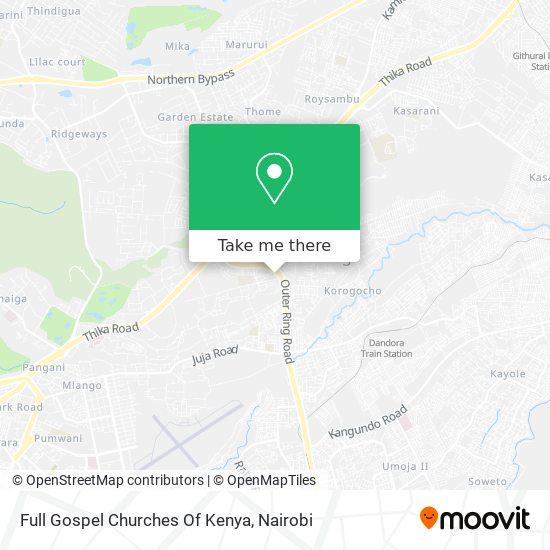 Full Gospel Churches Of Kenya map