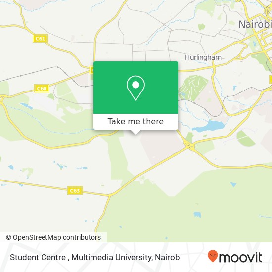 Student Centre , Multimedia University map