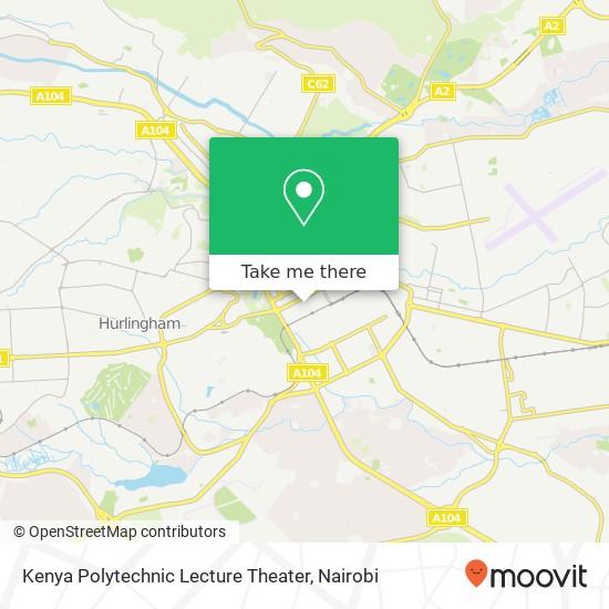 Kenya Polytechnic Lecture Theater map