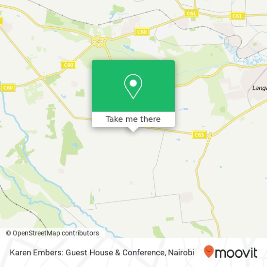Karen Embers: Guest House & Conference map