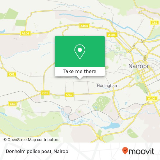 Donholm police post map