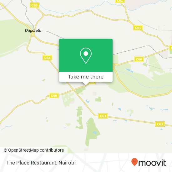 The Place Restaurant map
