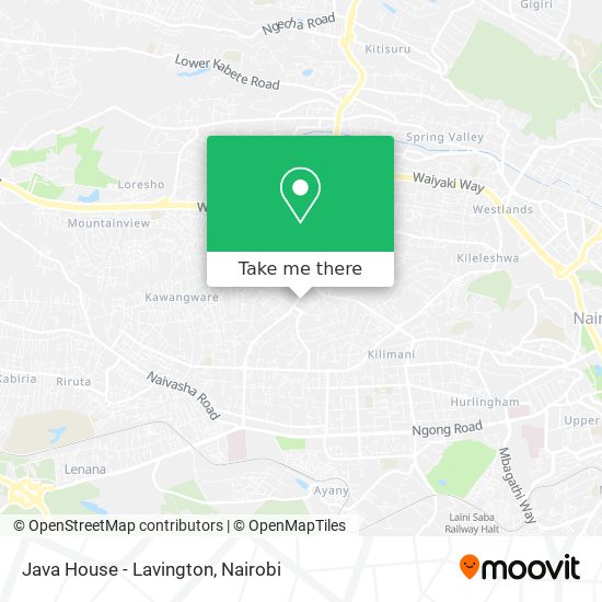 Java House - Lavington map