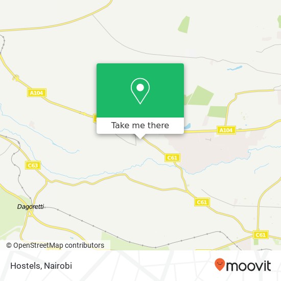 Hostels map