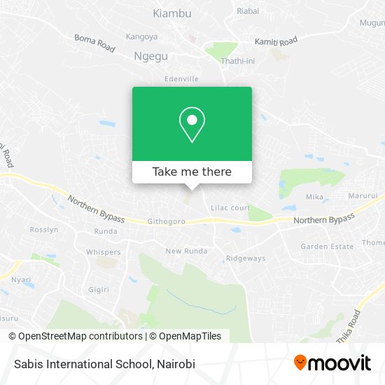 Sabis International School map