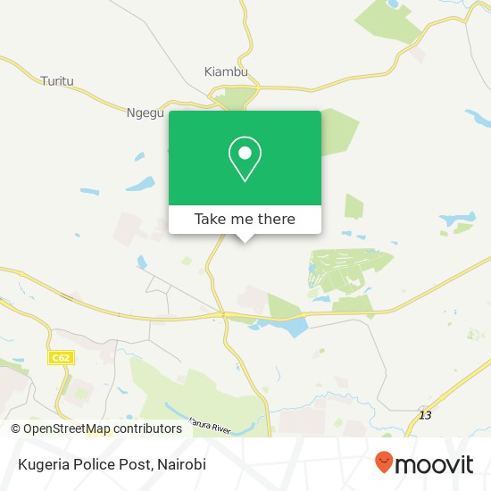 Kugeria Police Post map