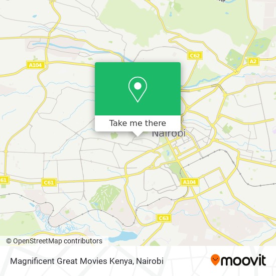 Magnificent Great Movies Kenya map