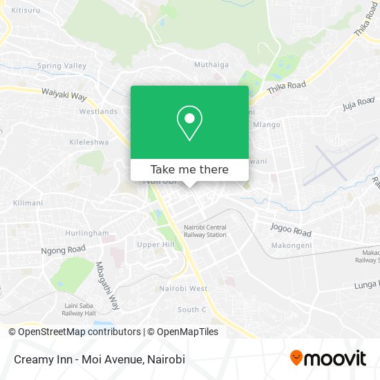 Creamy Inn - Moi Avenue map