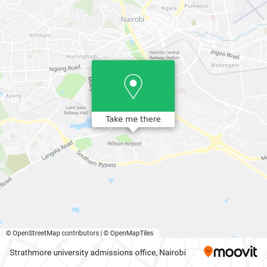 Strathmore university admissions office map