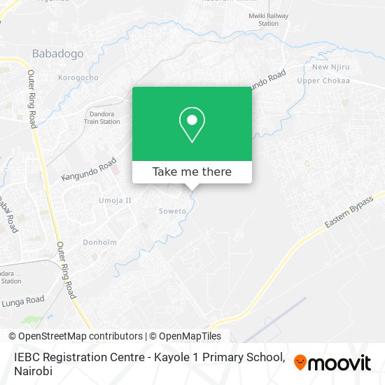 IEBC Registration Centre - Kayole 1 Primary School map