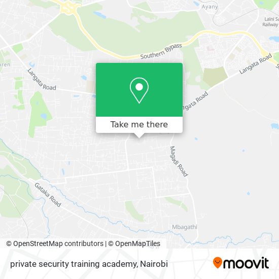 private security training academy map