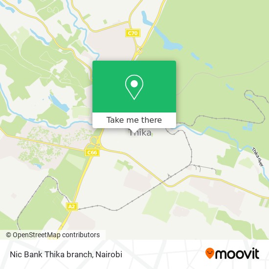 Nic Bank Thika branch map