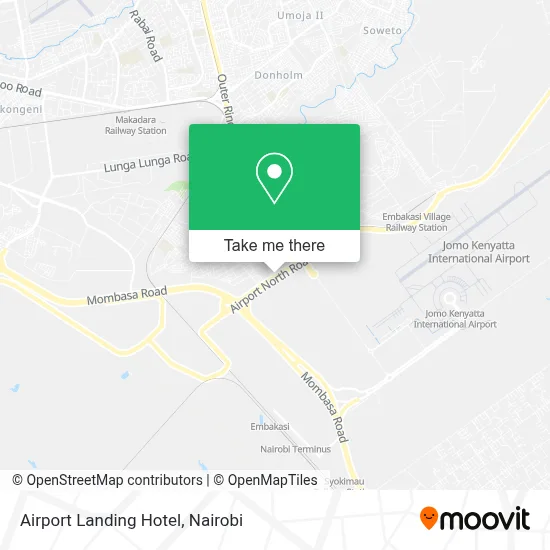 Airport Landing Hotel map