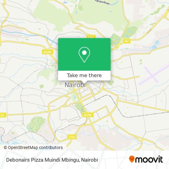 Debonairs Pizza Muindi Mbingu map