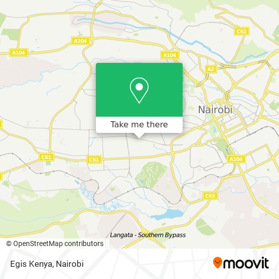 Egis Kenya map