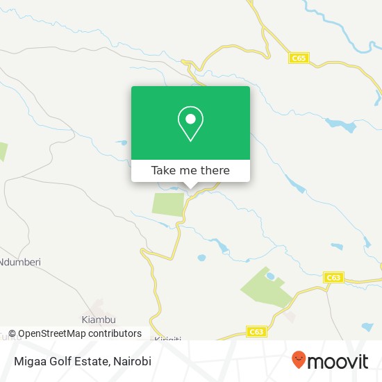 Migaa Golf Estate map