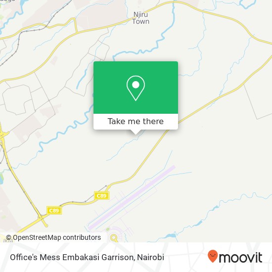 Office's Mess Embakasi Garrison map