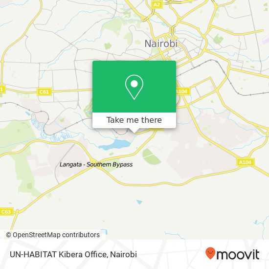 UN-HABITAT Kibera Office map