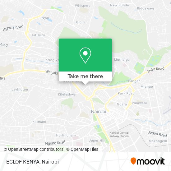 ECLOF KENYA map