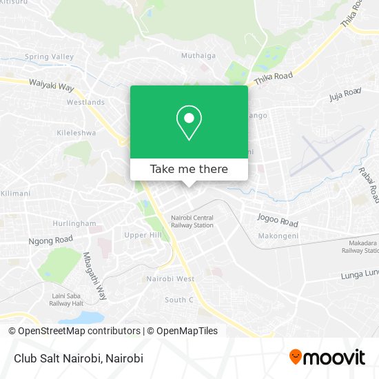 Club Salt Nairobi map