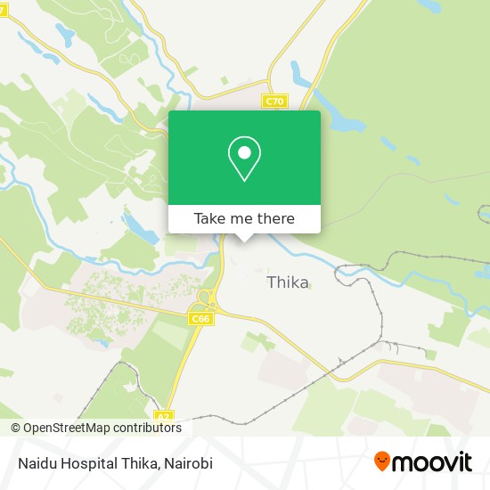 Naidu Hospital Thika map