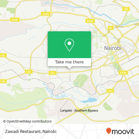 Zawadi Restaurant map