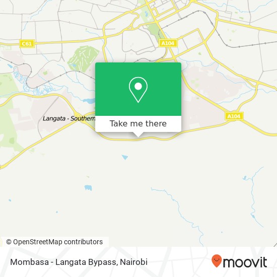 Mombasa - Langata Bypass map