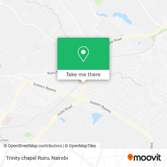 Trinity chapel Ruiru map