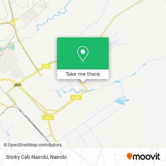 Stinky Cab Nairobi map