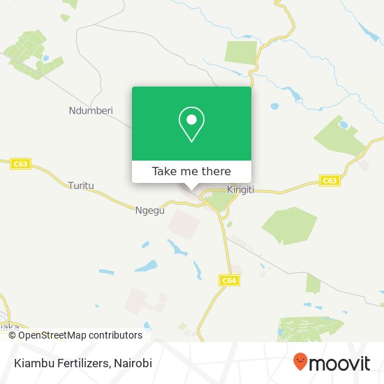 Kiambu Fertilizers map