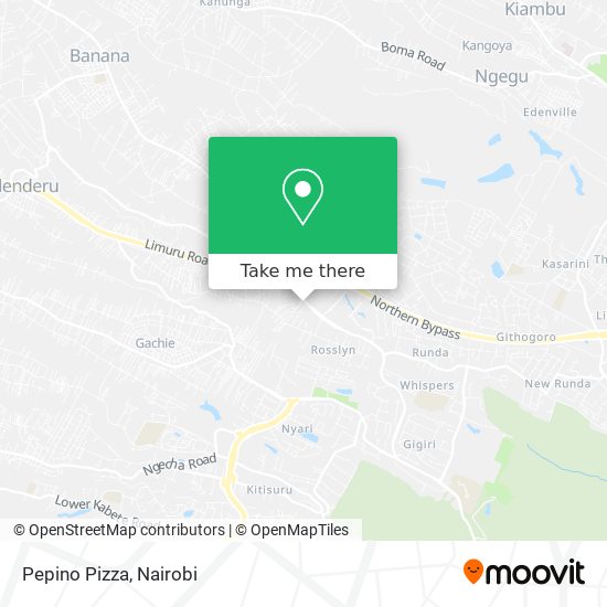 Pepino Pizza map
