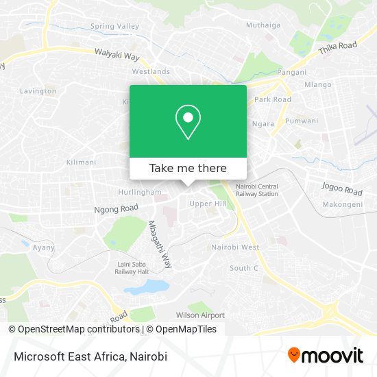 Microsoft East Africa map