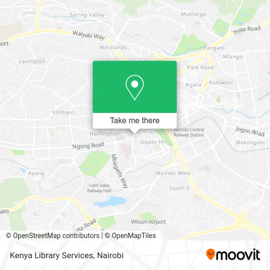 Kenya Library Services map