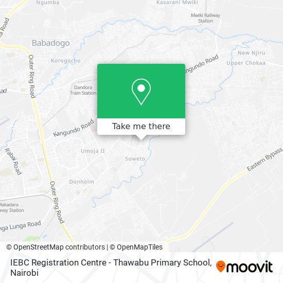IEBC Registration Centre - Thawabu Primary School map