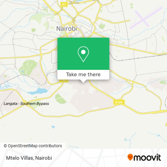 Mtelo Villas map
