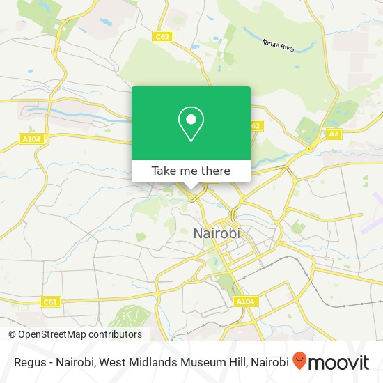 Regus - Nairobi, West Midlands Museum Hill map