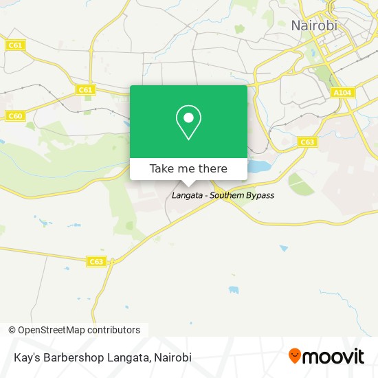 Kay's Barbershop Langata map