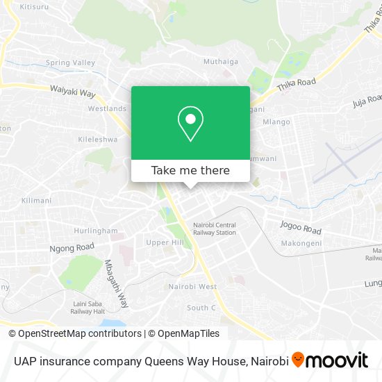 UAP insurance company Queens Way House map