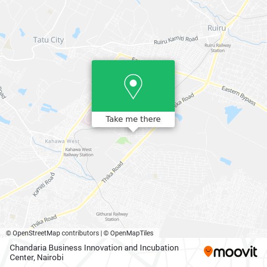 Chandaria Business Innovation and Incubation Center map