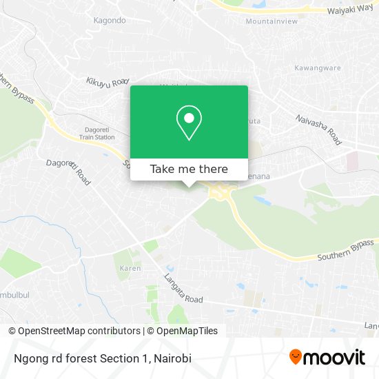 Ngong rd forest Section 1 map