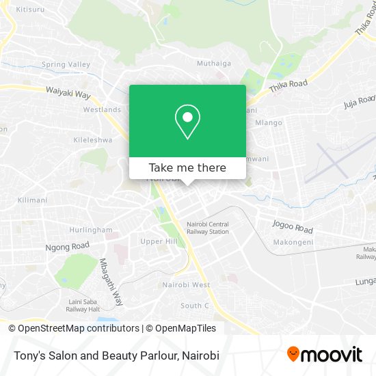 Tony's Salon and Beauty Parlour map