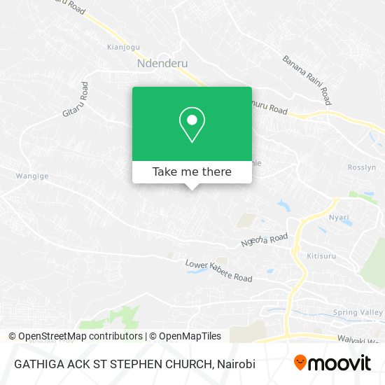 GATHIGA ACK ST STEPHEN CHURCH map