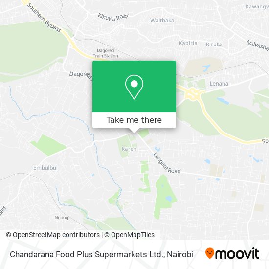 Chandarana Food Plus Supermarkets Ltd. map