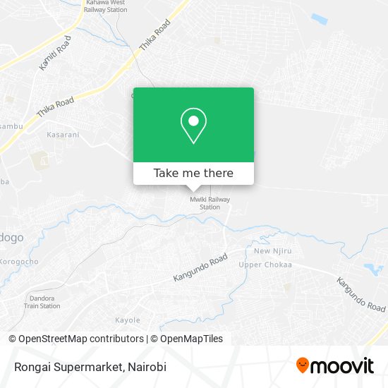 Rongai Supermarket map