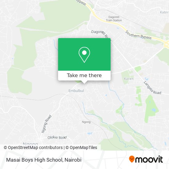 Masai Boys High School map