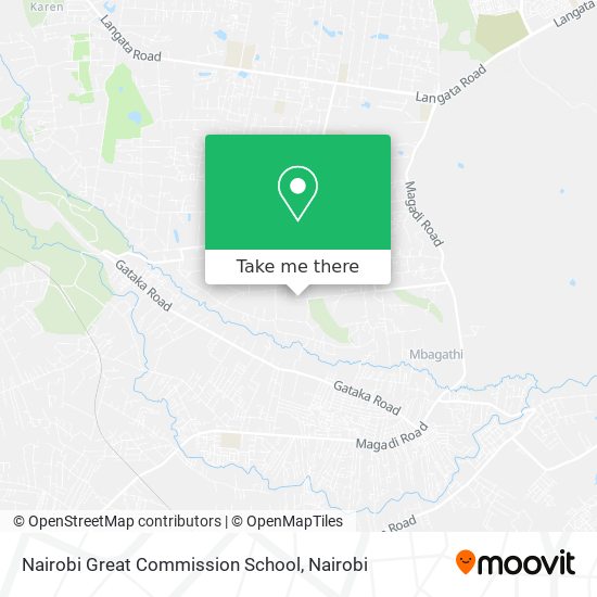 Nairobi Great Commission School map