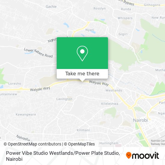 Power Vibe Studio Westlands / Power Plate Studio map