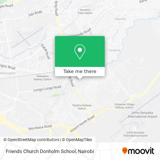 Friends Church Donholm School map