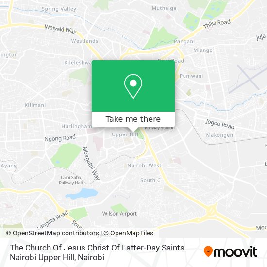 The Church Of Jesus Christ Of Latter-Day Saints Nairobi Upper Hill map