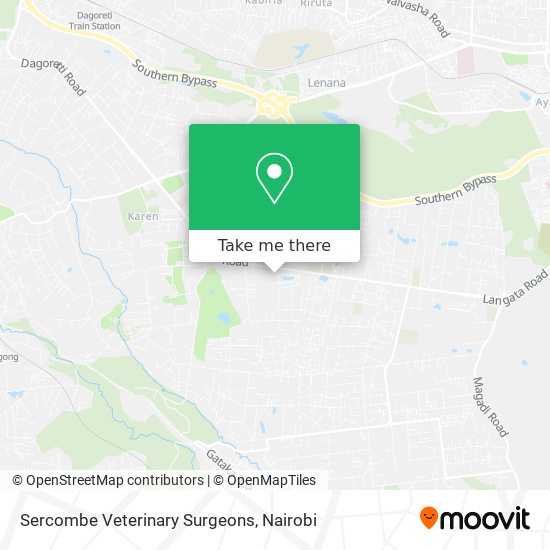 Sercombe Veterinary Surgeons map